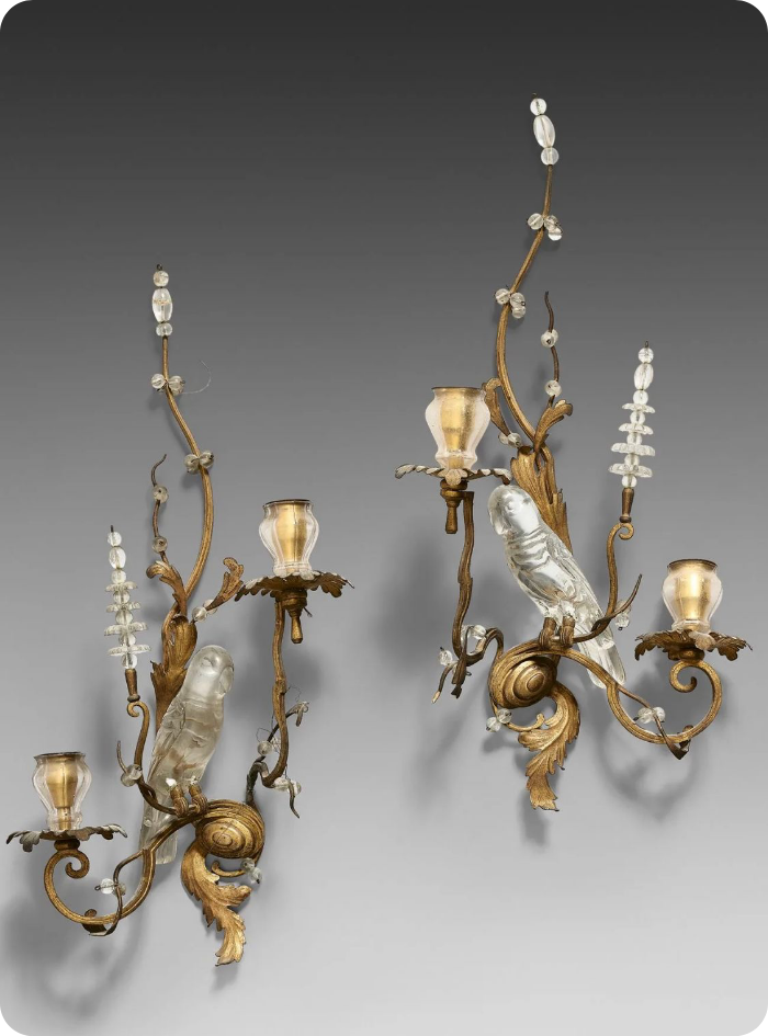 Maison Jansen Parrot Wall Lights
